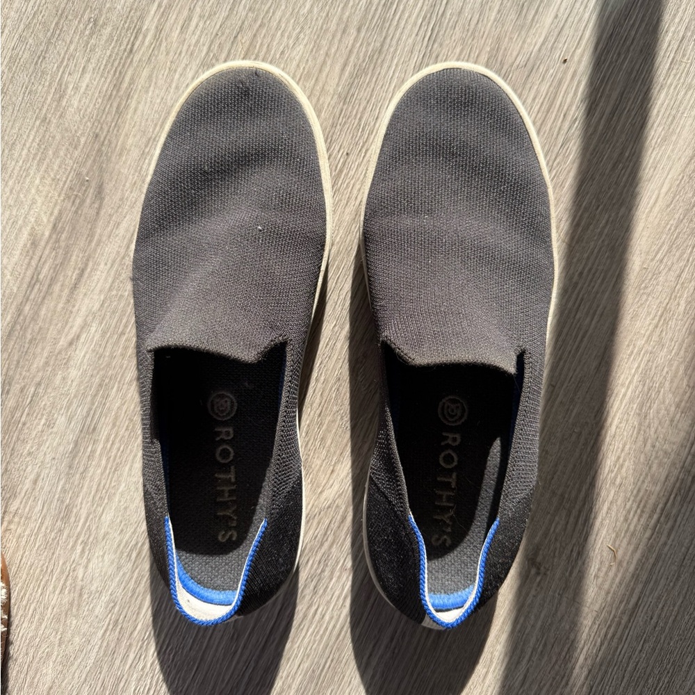 Rothy's Black slip on sneakers